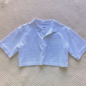 Aritzia Tna Avalon Crop Top White